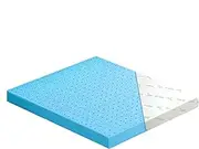 STARRY EUCALYPT Single Size Memory Foam Mattress Topper with Cool Gel Infused, 60D Foam 12cm Thick Bed Topper with Bamboo Fabric Cover Beddings, Highly Breathable Bedding Floor Mat Pad