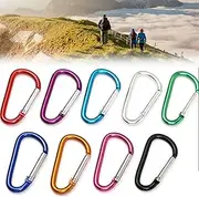 [Yotsuba] 10/30x Small Carabiner Snap Hook D-Ring Key Chain Clip Hiking Camping