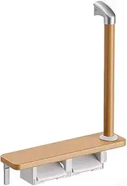 L-Shaped Bathroom Grab Bar Indoor/Outdoor Auxiliary Handle with Tissue Box Storage Rack, Suitable for Kitchen Bedroom Bathtub, Shower and Steps