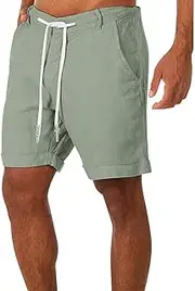 [Generic] Big Tall Swim Shorts Shorts Summer Mens Casual Linen Cotton Pockets Beach Fitness Bodybuilding Pants Men's Pants Mens Board Swim Shorts No Mesh
