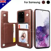For Samsung S20 FE S21 S22 S23 Ultra Leather Stand Flip Wallet Case Magnet Cover