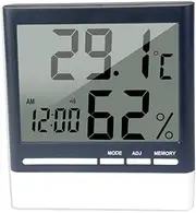 Kisangel Portable Indoor Temperature Humidity Monitor Digital Thermometer Hygrometer Wall Mount Desk Stand No Battery Needed