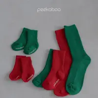 在飛比找蝦皮商城優惠-peekaboo 聖誕配色襪子組｜小腿襪 成人 兒童襪子 寶