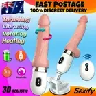 Sex Machine Thrusting Dildo Realistic Telescopic Heating Vibrator Large Sex Toy