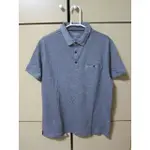 CLAIBORNE 短袖 棉 POLO衫 (S~SLIM FIT~深麻灰~全新~)