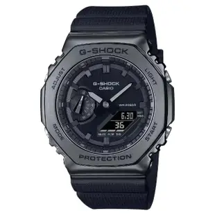 【CASIO 卡西歐】G-SHOCK 農家橡樹 八角雙顯 男女對錶 情侶對錶(GM-2100BB-1A+GM-S2100B-8A)