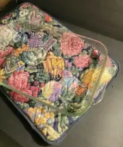 Pyrex Cook N Carry Cozy 3 Quart Oblong Baking Dish Flowers Vegetables
