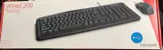 Microsoft Wired (USB) 200 Desktop Quiet-touch Keys Black Keyboard & Mouse