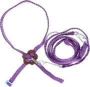 BESPORTBLE 3pcs 1.2m Reptile Harness Lizard Leash Adjustable Size 0.7cm Wide Harness 80cm Leash Easy Install