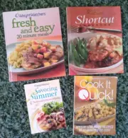 Weight Watchers SHORTCUTS COOK QUICK FRESH & EASY SAVORING SUMMER BOOK LOT 4