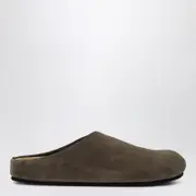 [The Row] Light brown suede mule Hugo 40 IT Grey