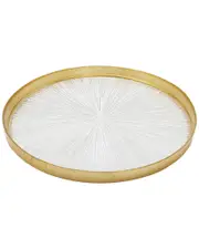 Alice Pazkus Set of 4 Crystal Dinner Plates