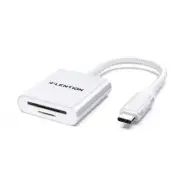 LENTION USB-C to SD/Micro SD Card Reader, SD 3.0 Card Adapter (CB-C8) SILVER