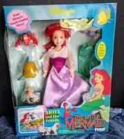 Ariel and Her Friends TYCO The Little Mermaid Barbie doll Disney Flounder MIB