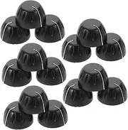 Vaguelly Multi-Function Guitar Volume Knobs 15pcs Plastic Knobs for Electric Guitars Volume Control for Bass