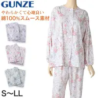 在飛比找蝦皮商城精選優惠-日本製  GUNZE 郡是 100%純棉 冬季保暖 女睡衣 