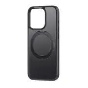 iPhone 15 Pro Max 360o Rotatable Stand Case Cover - MagSafe Compatible, Impact & Shatter Resistance, Anti-Slip, Stain-Proof, Soft & Durable - Frosted Black