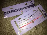 Claire’s Vsco Girl Turtle choker Necklace Rainbow Beaded Braided Beach Jewelry