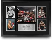 HWC Trading FR A3 Mike Tyson Gifts Printed Signed Autograph Picture for Boxing Memorabilia Fans - A3 Framed