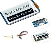 Waveshare 2.13inch E-Ink Display HAT 250x122 Pixel E-Paper for Raspberry Pi 5/4B/3B+/3B/2B/Zero W/WH/Zero 2 W/Jetson Nano SPI Interface, Black/White Two Display Colors, Support Partial Refresh