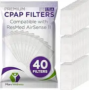 Mars Wellness CPAP Filters Compatible with ResMed Airsense 11 Disposable Felt Pollen air Filter - 40 Pack- Made in The USA CPAP Filter Supplies Series Machines - by
