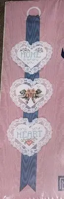Designs For The Needle Stitches on Ribbon 7206 Home Cross Stitch Kit