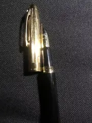 New sheaffer fountain pen 18k/750 Yellow Gold Nib Cap Made In USA