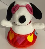 Peanuts SNOOPY Puppy Love Zip-Along Pull String Plush Toy VALENTINE LOVE