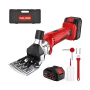 Cordless Sheep Shears, 300W Rechargeable Electric Sheep Shears Grooming Tolls...