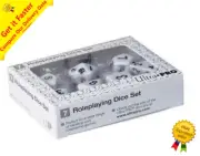 ULTRA PRO GAMING Roleplaying Dice Set White D4 D6 D8 D10 D12 D20 Percentile
