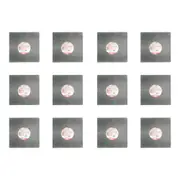 12PK Topchef Square Cake Board/Base Kitchen Baking Pastry Accessory Grey 35cm