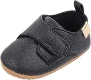 [Happy Cherry] Baby First Steps Shoes Soft Leather Non-Slip Sneakers for Baby Girls Boys 0-18 Months