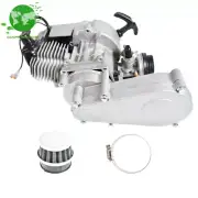 49CC 2 Stroke Complete Engine Motor With Gear Box For Mini Dirt Bike ATV Scooter