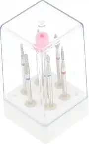 Baluue 7pcs Polisher Manicurist Nail Buffing Bits Manicure Tools Nail File Device Manicure Kit Nail Art Drill Bits Nails Cuticle Drill Bits Electric Nail File Tungsten Steel Silver