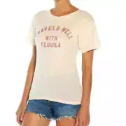 Nwt Wild Fox Travels Well with Tequila Keke Tee Small