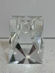 Oleg Cassini Crystal Votive Candle Holder Signed NIB