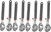 CONGARTENO 4sets Melon Ball Maker Ice Spoon Stainless Steel Silicone Pp Versatile Kitchen Tool Easy to Clean 2pcs*4