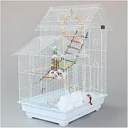 Birdcage Double Top Parrot Cage Breeding Bird Cage Large Pet Toy with Feeder Suitable for Birds and Pigeons Small Parrot Aviary Parrot Bird Cage
