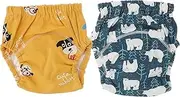 IWOWHERO 2pcs Diapers Washable Nappy Reusable Toilet Training Pants Potty Training Underpants Briefs Potty Training Pants Nappy Pants Cotton Gauze