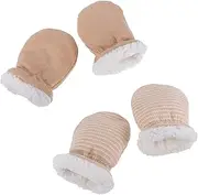 [WRITWAA] 2 Pack Baby Gloves Anti-scratch Warm and Protective for Little Ones Go