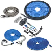 XKIT44 Full Spec 4 Gauge 100% (OFC) Oxygen Free Copper Complete 4-Channel Amplif