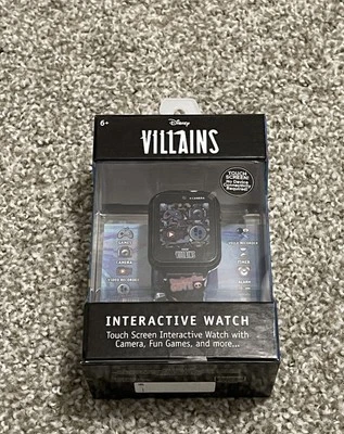 Disney Villains Kids Interactive Touch Screen Watch Camera Games Voice Recorder