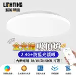 【聚美照明】全光譜吸頂燈 LED防藍光護眼燈 60CM 6600LM 節能款(超薄臥室燈/三色無極調光)