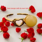 50％OFF / Bring Love & Positivity In Your Daily Life - Serenity Heart Open Ring