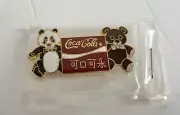 NEW Collectible Vintage Coca Cola Panda Bear Metal Enamel Pin, Rare