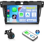For 2008-2015 MAZDA CX-7 Android 13 Car Stereo GPS Navi Carplay WIFI Head Unit