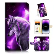 ( For Optus X Pro 5G 2024 model) Flip Case Cover AJ26584 Spirit Wolf