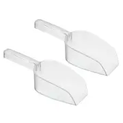 2Pcs Ice Scoop PC 11.02x3.43" Small Ice Maker Flour Cereal Sugar Handle Shovel