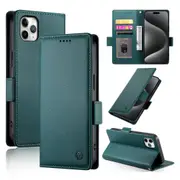 Wallet Case for IPhone 11 Pro Max,Slim Protective Shockproof Case With Card Holder,Premium PU Leather Kickstand-Green