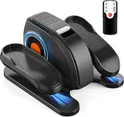Compact Under-Desk Elliptical – Quiet Mini Pedal Exerciser with Adjustable Speed and LED Display, Portable Workout Equipment for Home or Office